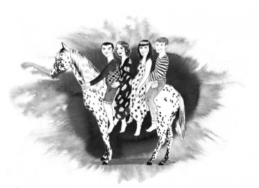 The Oh Wells, illustration by Louise Reimer The Oh Wells, illustration by Louise Reimer