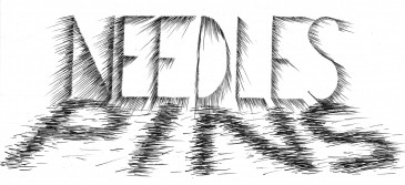 Needles-Pins - lettering by Joel Rich lettering by Joel Rich