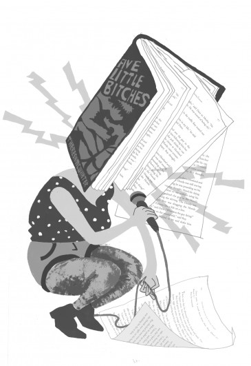 Textually Active - Five Little Bitches - illustration by Tyler Crich illustration by Tyler Crich