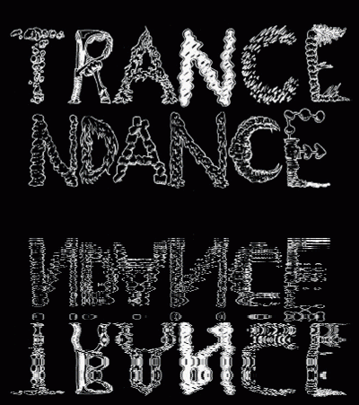 Trancendance negative GIF - illustration by Joel Rich