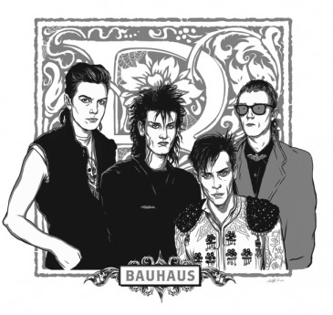 Bauhaus - illustration by Gary Pullin (art director of Rue Morgue) illustration by Gary Pullin, art director, <i>Rue Morgue</i>