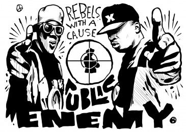 Public Enemy - illustration by Michael Shantz illustration by Michael Shantz