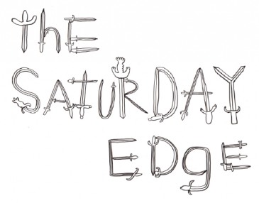 The Saturday Edge - lettering by Monique Jeanne Wells lettering by Monique Jeanne Wells