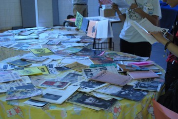 The Shout Back! zine library at Astorino's || photo by Marcin Lasinski