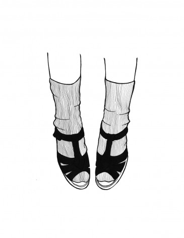 Les Chaussettes || illustration by Alison Sadler