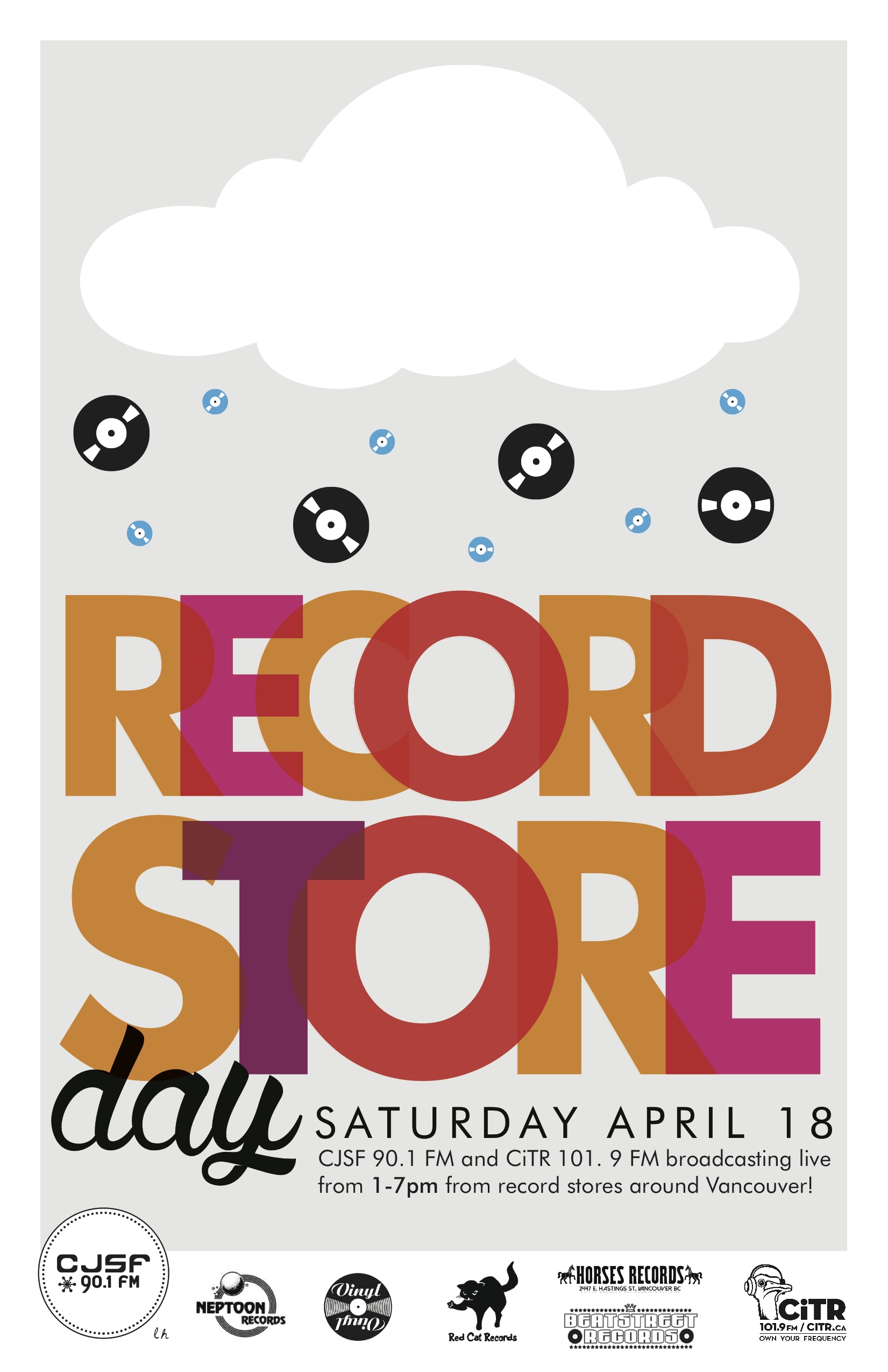 cjsf - poster record store day 2015 - apr 8