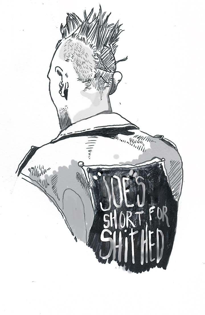 Joe Keithley || Illustration by Jesse Ross for Discorder Magazine
