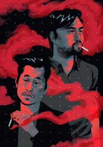 In Conversation: Andrew Yong Hoon Lee of Holy Hum & Alex Zhang Hungtai of Last Lizard || Illustration by Cristian Fowlie for Discorder Magazine