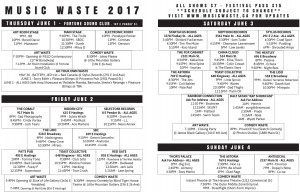 MusicWaste_Schedule_June2017