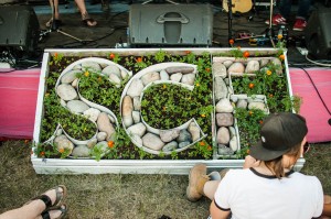 SCF garden at the front of East Stage || Photography by Luis E. Busca for Discorder Magazine