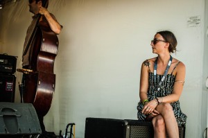 Little Jill looks on as Viper Central prepares for their set || Photography by Luis E. Busca for Discorder Magazine